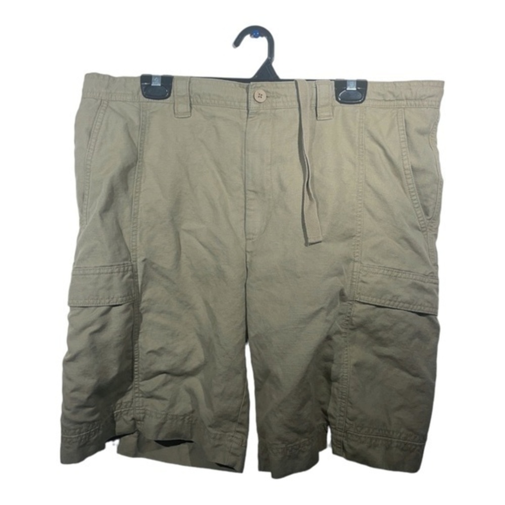 Island Shores Mens Cargo Shorts Linen Cotton Canvas Hiking Golfing Size 40